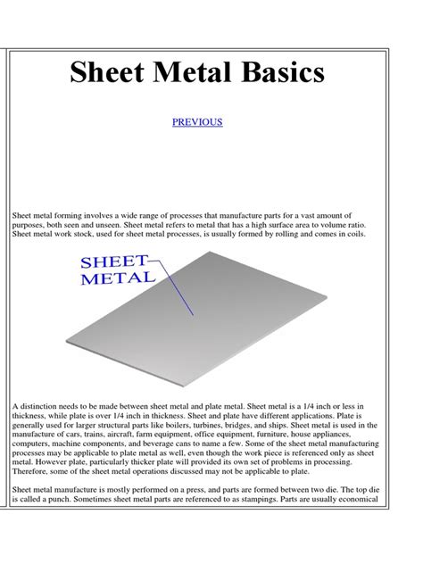 introduction to sheet metal|sheet metal basics pdf.